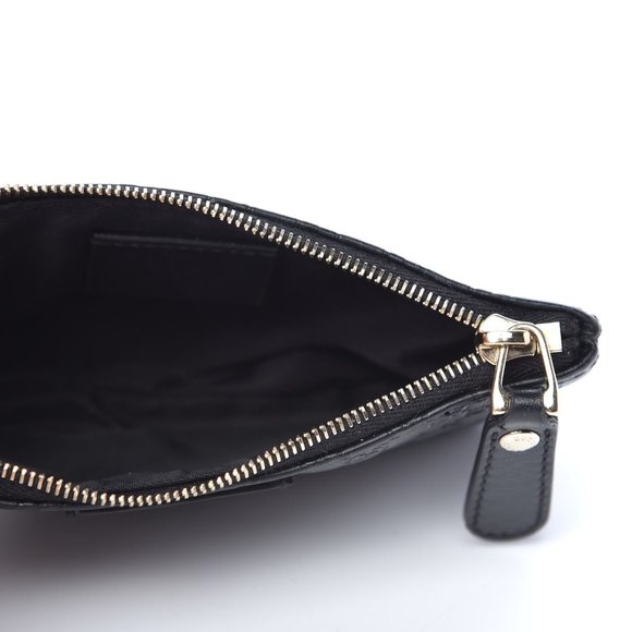 Gucci Microguccissima Key Chain Coin Pouch Black NEW IN BOX - Picture 7 of 15